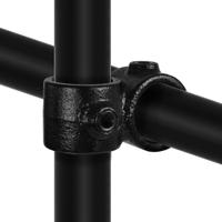 Doos Kruisstuk 90° - zwart-C / 33,7 mm (60 stuks)